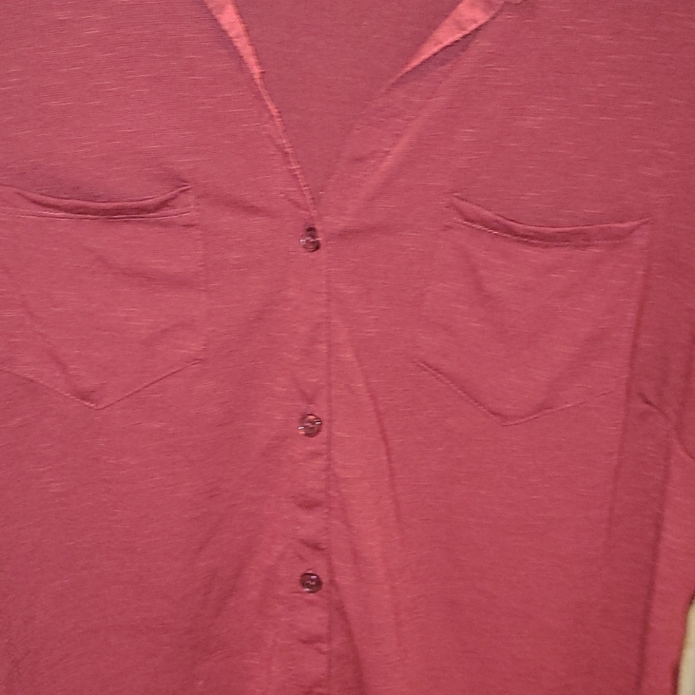 Red button up - Picture 2 of 7